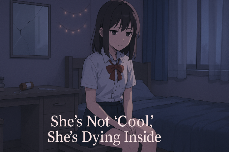 She’s Not “Cool,” She’s Dying Inside: The Real Face Behind Dark Anime Girls
